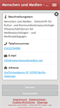 Mobile Screenshot of menschenundmedien.net