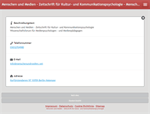 Tablet Screenshot of menschenundmedien.net